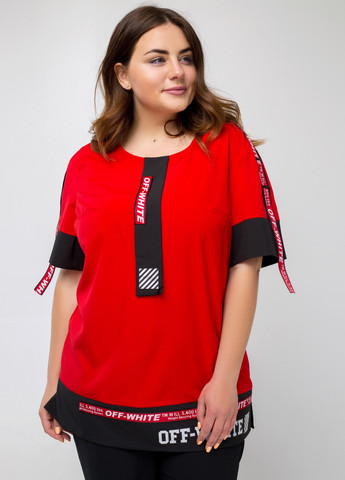 Червона демісезонна блузка Luzana