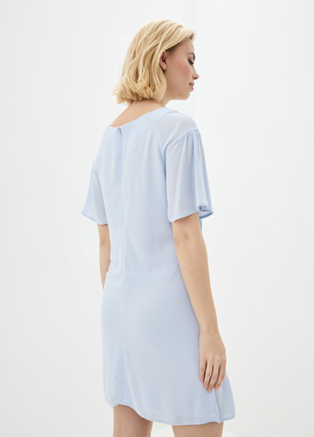 Блакитна кежуал сукня Luzana однотонна