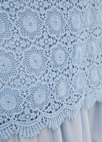 Блакитна кежуал сукня Luzana однотонна