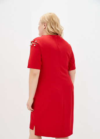 Червона кежуал сукня Luzana однотонна