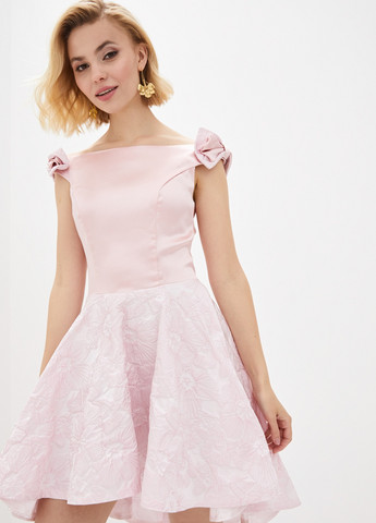 Рожева кежуал сукня Luzana однотонна