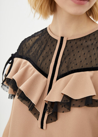 Бежева кежуал сукня Luzana однотонна