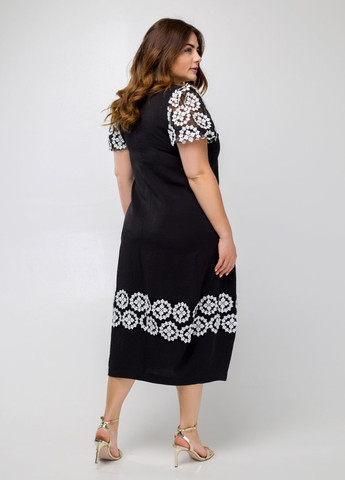 Комбінована кежуал сукня Luzana однотонна