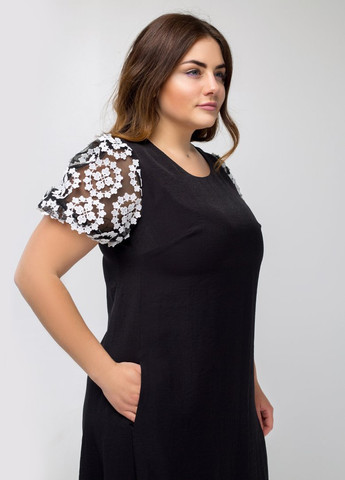 Комбінована кежуал сукня Luzana однотонна