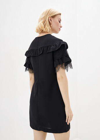 Черное кэжуал платье Luzana однотонное