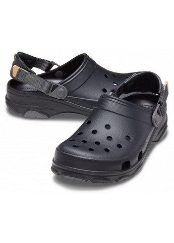 Черные сабо крокс хаки Crocs