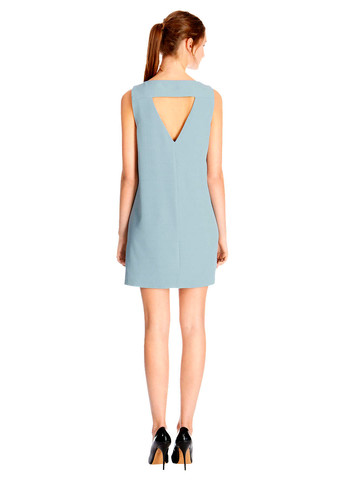 Блакитна повсякденний жіноча міні сукня Warehouse однотонна