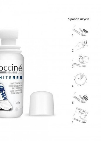 Білий коректор для взуття Sneakers whitener 75мл Coccine (258525009)