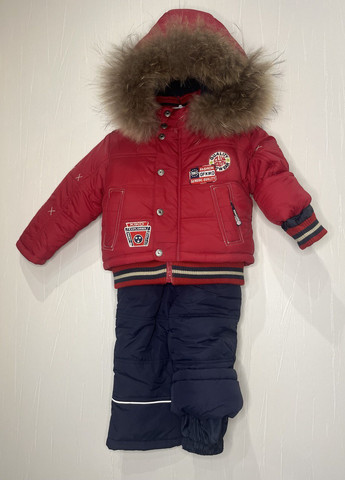 Красный зимний комплект (куртка + напівкомбінезон) Danilo