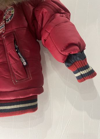 Червоний зимовий комплект (куртка + напівкомбінезон) Danilo