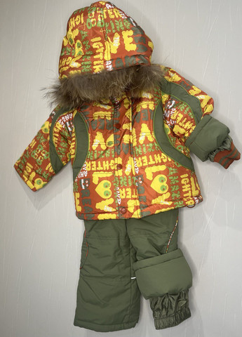 Помаранчевий зимовий комплект (куртка + напівкомбінезон) Danilo