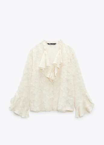 Молочна блузка Zara