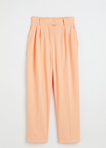 Светло-оранжевые классические демисезонные брюки H&M
