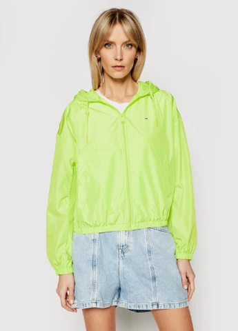 Жіноча неонова куртка вітровка Tommy Jeans (258516380}