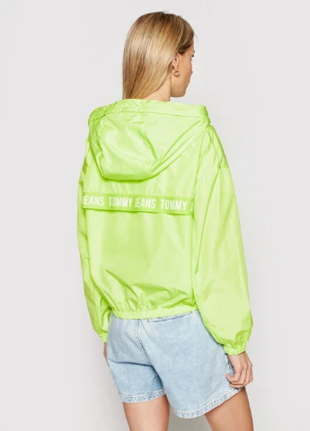 Жіноча неонова куртка вітровка Tommy Jeans (258516380}