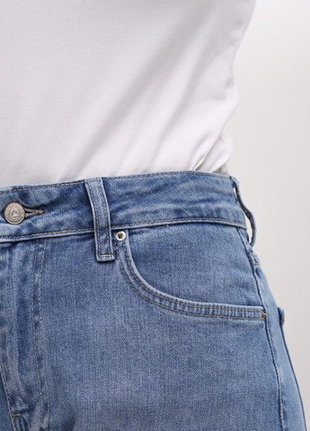 Шорти жіночі блакитні подовжені великий розмір Cracpot (258526835)