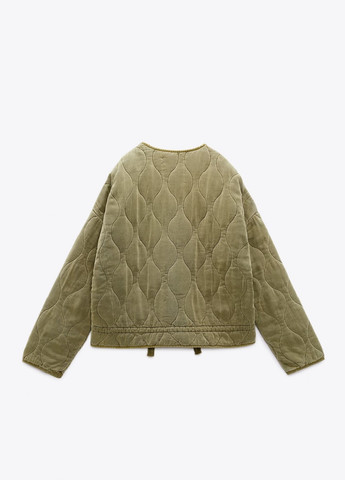 Оливкова (хакі) демісезонна куртка Zara