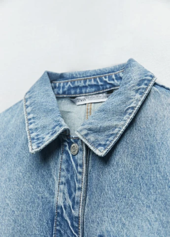 Синя демісезонна куртка Zara