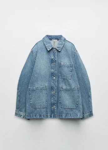 Синя демісезонна куртка Zara