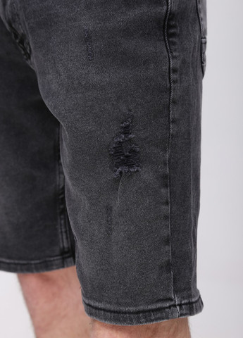 Шорти чоловічі чорні джинсові з рваностями JEANSclub (258526826)