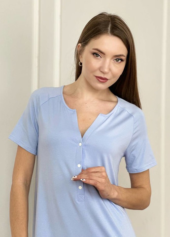 Нічна сорочка для вагітних та годування S-L 24190 Мамин Дом (258527058)