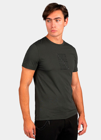 Оливкова чоловіча оливкова футболка з коротким рукавом Antony Morato