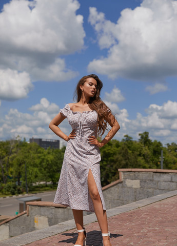 Молочное повседневный платье MN