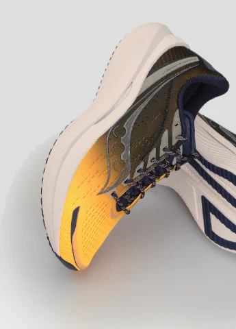 Желтые всесезонные желтые кроссовки для бега endorphin speed 3 Saucony