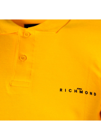 Желтая футболка-мужская футболка-поло для мужчин John Richmond однотонная