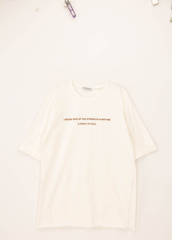 Молочная летняя футболка Dont Fashion ( By Arslan )