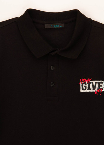 Черная футболка-поло для мужчин Hope