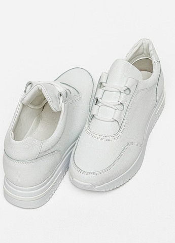 Білі осінні жіночі шкіряні кросівки Yuki