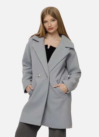 Сіре демісезонне Жіноче демісезонне пальто оверсайз LK Brand