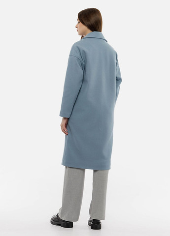 Голубое демисезонное Женское пальто оверсайз Mixray