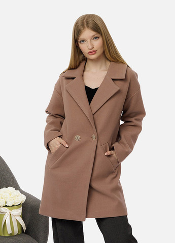Бежевое демисезонное Женское демисезонное пальто оверсайз LK Brand