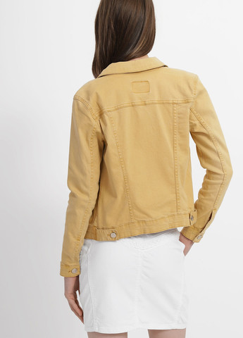 Жовта демісезонна джинсова куртка жіноча Denim