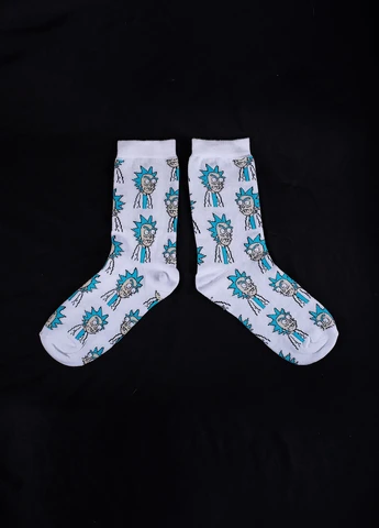 Білі шкарпетки rick Without однотонні (258553442)
