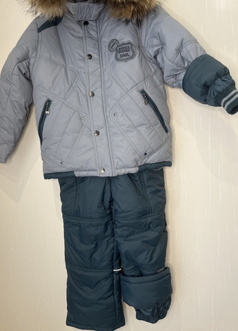 Серый зимний комплект (куртка + напівкомбінезон) Danilo