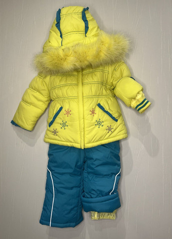 Жовтий зимовий комплект (куртка + напівкомбінезон) Danilo