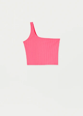 Топ в рубчик на одно плечо Pull&Bear (258593804)