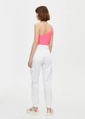 Топ в рубчик на одно плечо Pull&Bear (258593804)