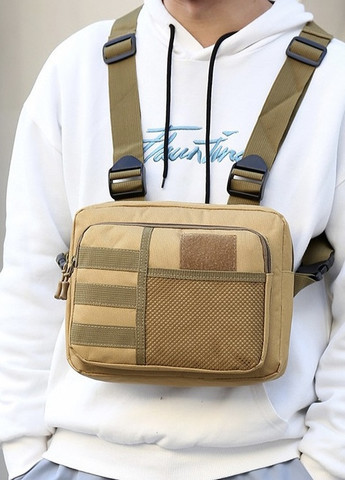 Нагрудна сумка 136 чорна No Brand (258594698)