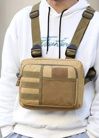 Нагрудна сумка 136 ACU сірий піксель No Brand (258594701)
