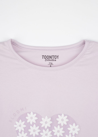 Сиреневая летняя футболка Toontoy