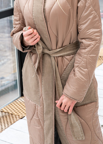 Бежевое демисезонное Пальто MN