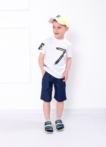 Комплект для хлопчика (футболка+шорти) Білий Носи Своє (6105-075-33-v5) Носи своє (258603875)