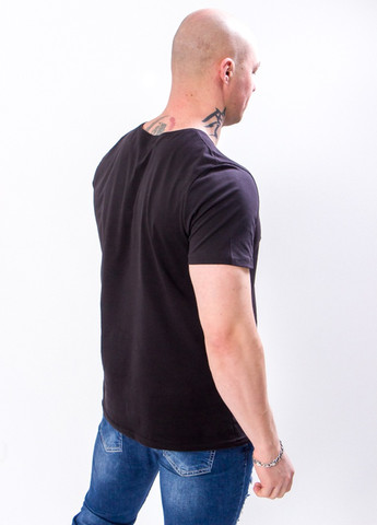 Чорна футболка чоловіча чорний носи своє (8073-001-v0) Носи своє