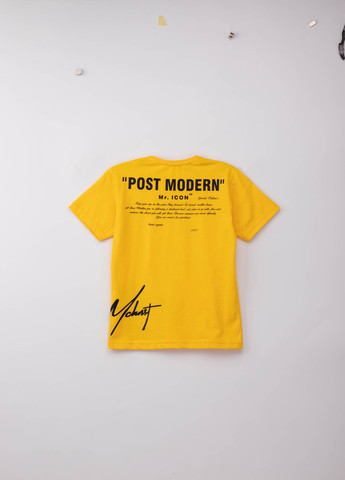 Желтая летняя футболка Popito