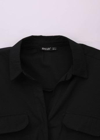 Черная демисезонная блузка Firesh