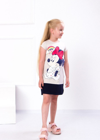 Бежевое сукня для дівчинки "міні маус" бежевий (262058-v1) No Brand (258612021)